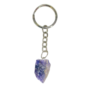 Key ring AMETHYST Raw Stone